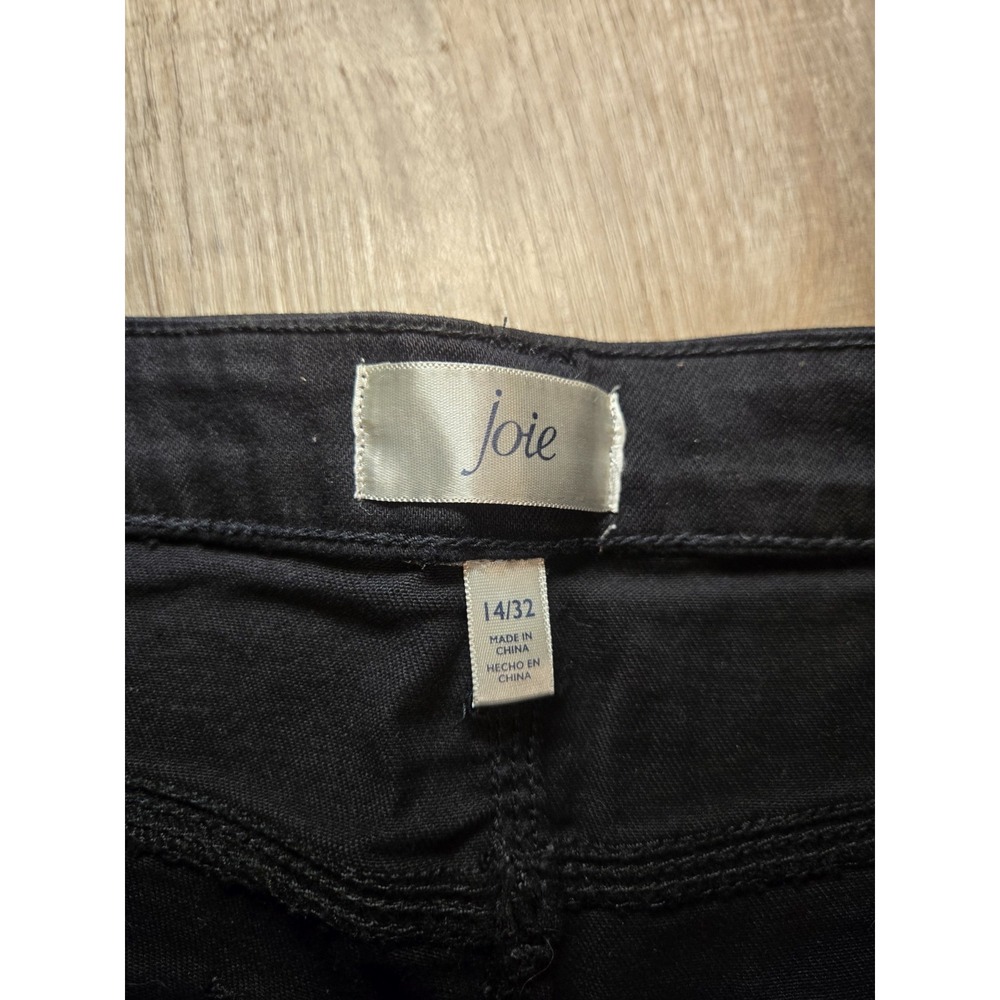 Joie's High Rise Park Skinny Leg Jeans Black NWT Size 14/32 - Picture 2 of 6